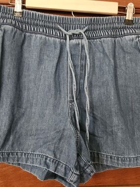 GAP Women's Blue Denim Drawstring Shorts